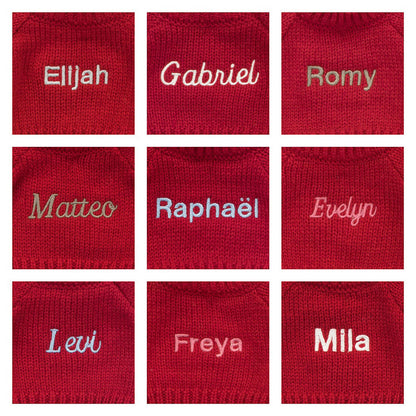 Bashful Tulip Pink Bunny With Personalized Red Jumper - US 0038