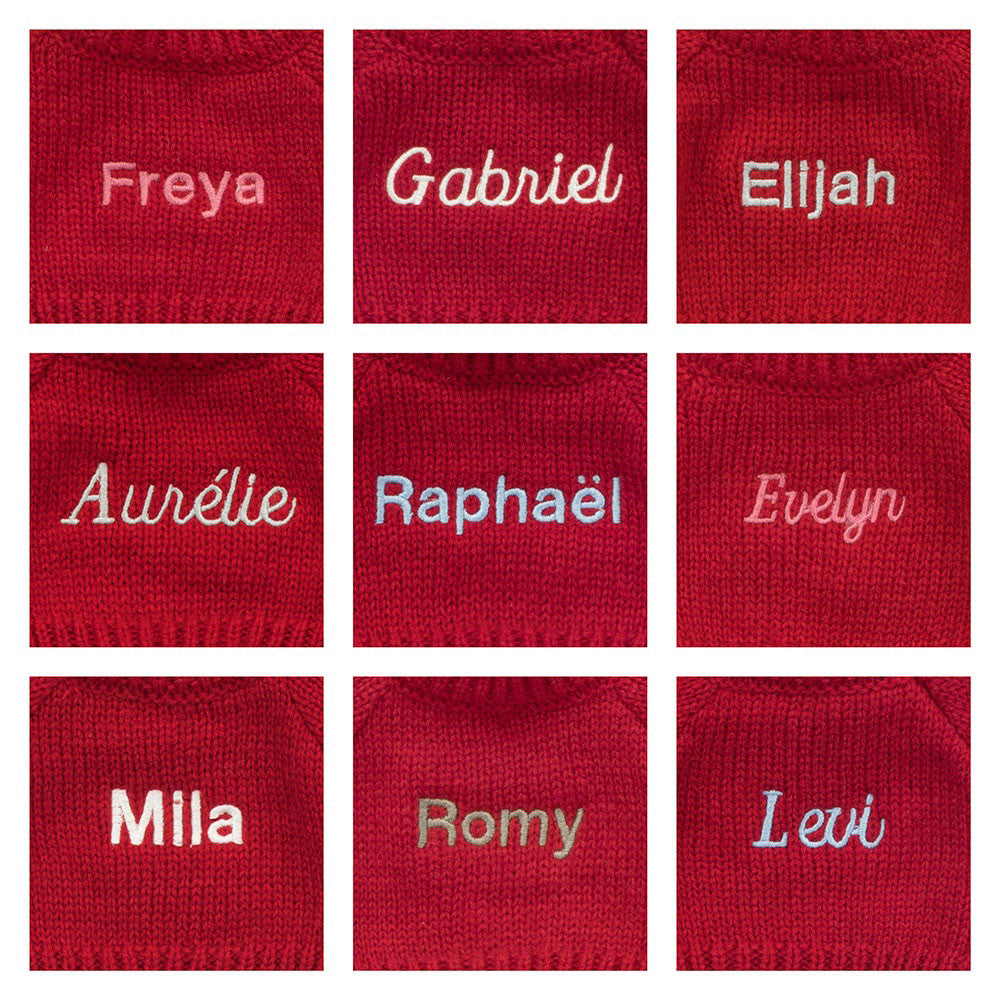 Bashful Toffee Puppy With Personalized Red Jumper - US 6309