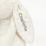 Personalized Bashful Cream Bunny Huge - US 6566