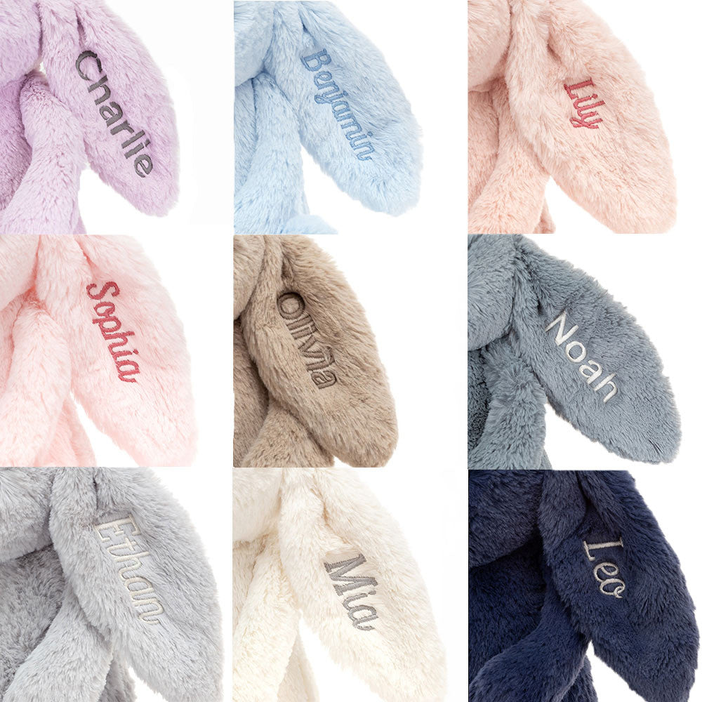 Personalized Bashful Blue Bunny Medium - US 8087