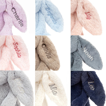 Personalized Bashful Blue Bunny Medium - US 8087
